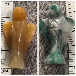 Set of gemstone pocket angels